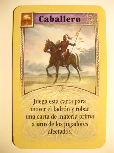 colonos Catán carta caballero