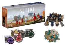 Scythe Invasores de Tierras Lejanas + Diales Scythe + Monedas + Recursos de Luxe