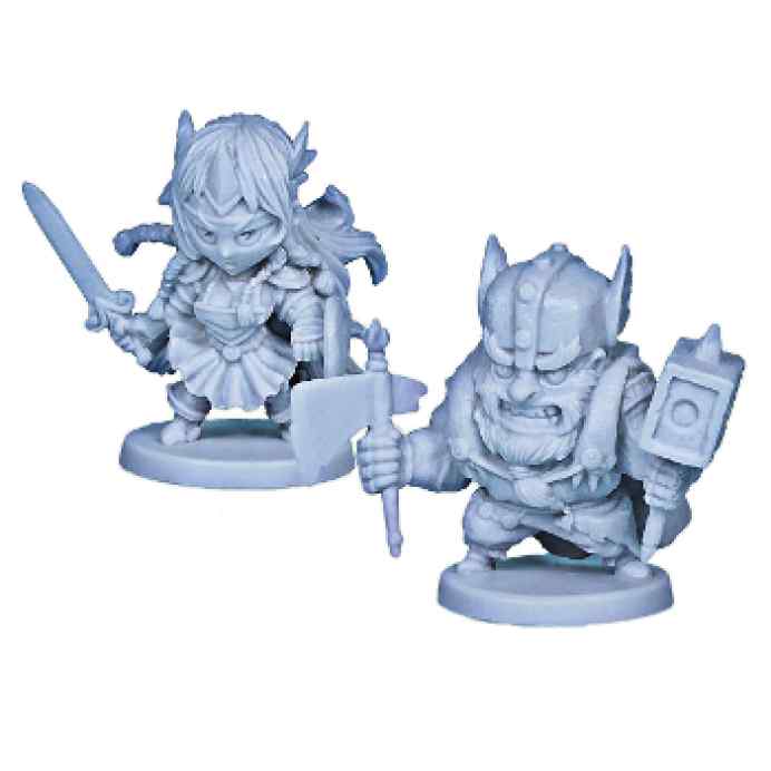 Arcadia Quest: Haldor y Brenna miniaturas