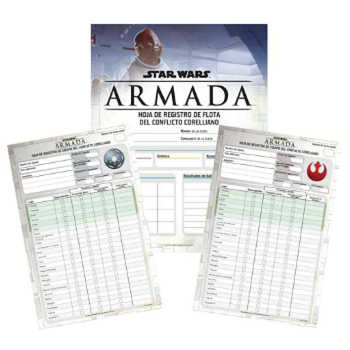 Star Wars Armada: El Conflicto Corelliano Hojas