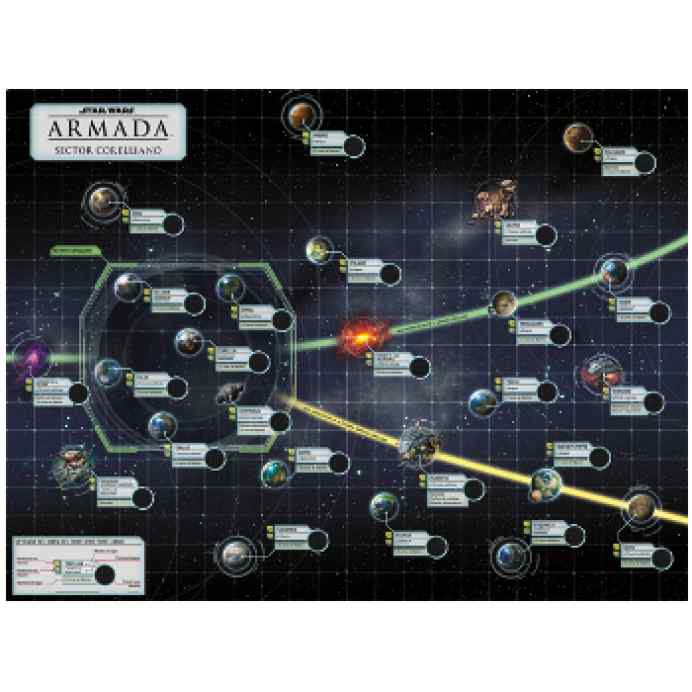 Star Wars Armada: El Conflicto Corelliano Tablero