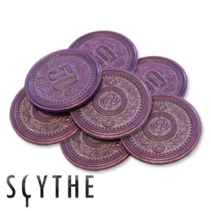 Scythe: monedas metálicas $50 (x7) TABLERUM