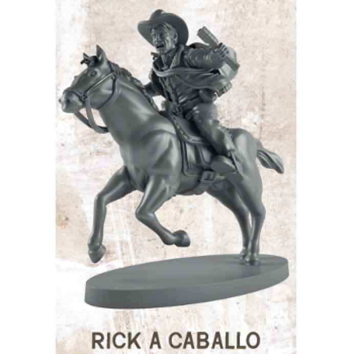 The Walking Dead All Out War: Rick a Caballo Miniatura