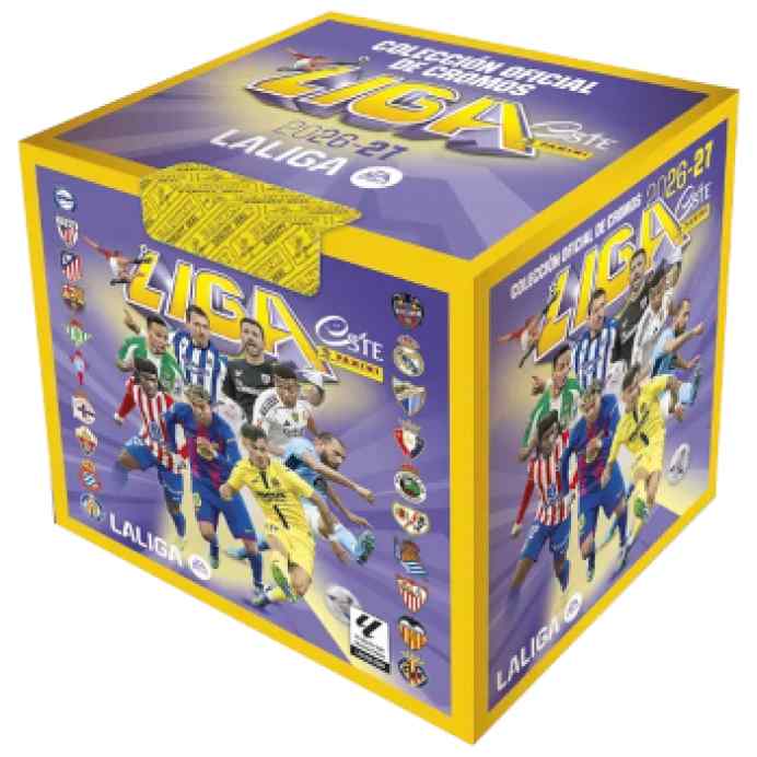 caja-liga-este-2026-27-cajita-50-sobres-coleccion-oficial-panini-comprar-barato-tablerum