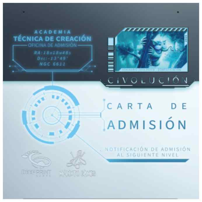 civolucion-carta-de-admision-comprar-barato-tablerum