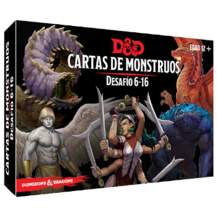 Dungeons & Dragons: Accesorios:Cartas de monstruos. Desafío 6-16 TABLERUM