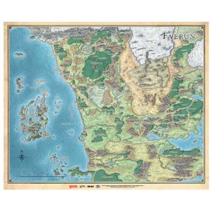 Dungeons & Dragons: Mapa de Faerun TABLERUM