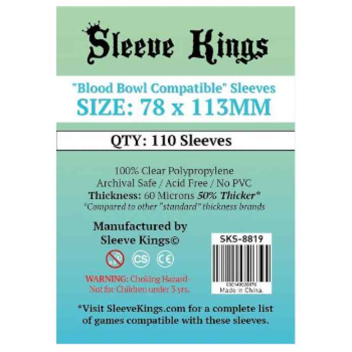 Fundas Sleeve Kings Blood Bowl 78 x 113 (110 uds) TABLERUM