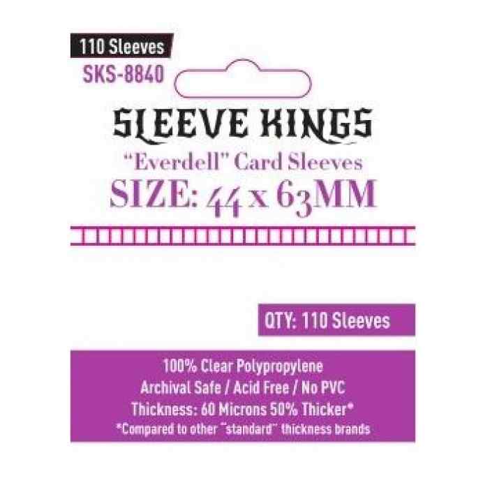 Fundas Sleeve Kings Everdell Mini Compatible Sleeves 44 x 63 (110 uds) TABLERUM