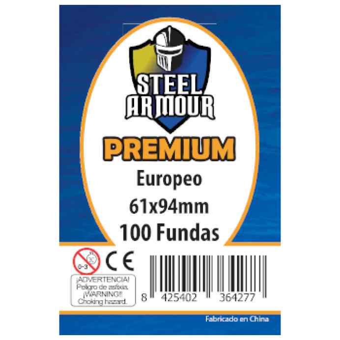 Fundas Steel Armour Europeo PREMIUM 61 x 94 (100 uds) TABLERUM