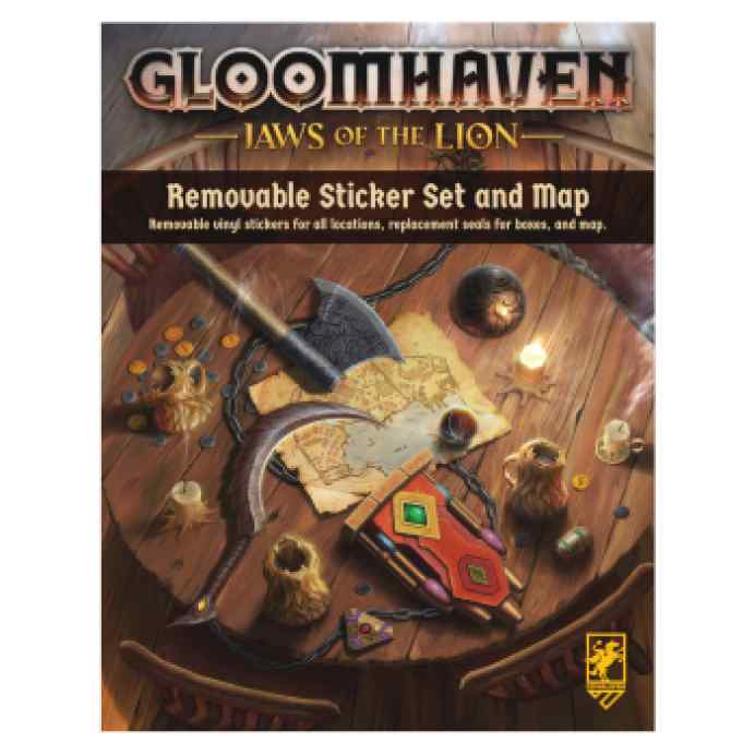 Gloomhaven: Jaws of the Lion Removable Sticker Set & Map TABLERUM
