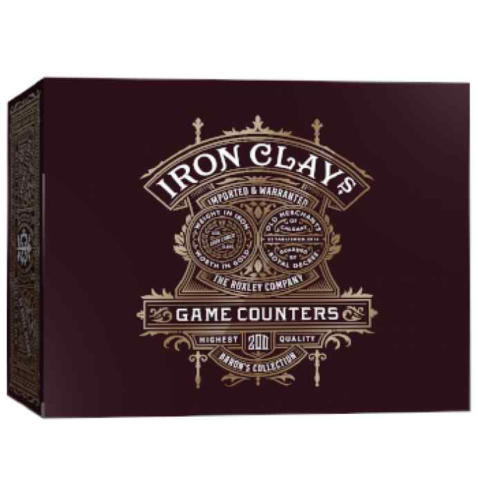 Iron Clays: 200 Printed Box with Chips TABLERUM