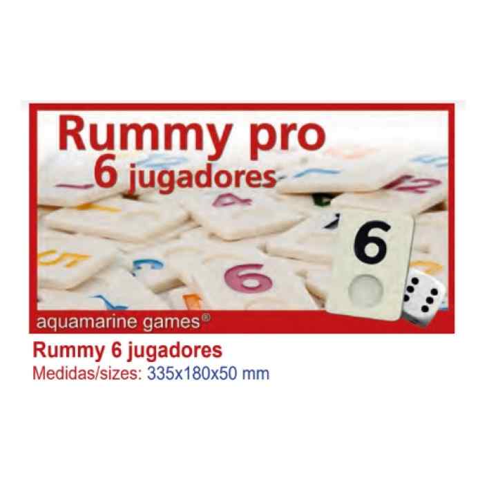 Falomir 29775 – Set Da Gioco Rummy 6 Giocatori – Classico Gioco Di Carte E Tessere, Multicolore