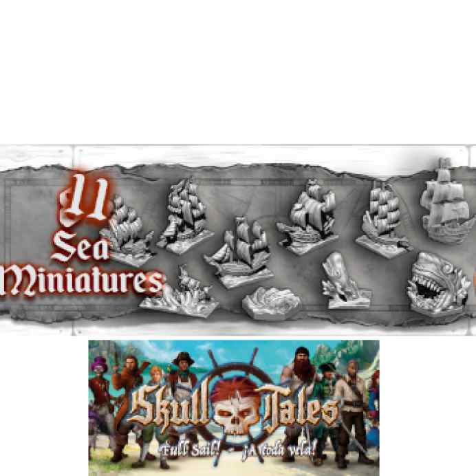 Skull Tales: 11 miniaturas de mar (Minis de Travesía) TABLERUM