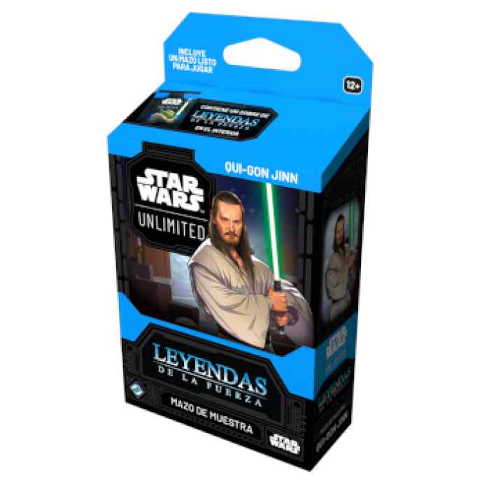 star-wars-unlimited-leyendas-de-la-fuerza-mazo-de-muestra-qui-gon-jinn-comprar-barato-tablerum