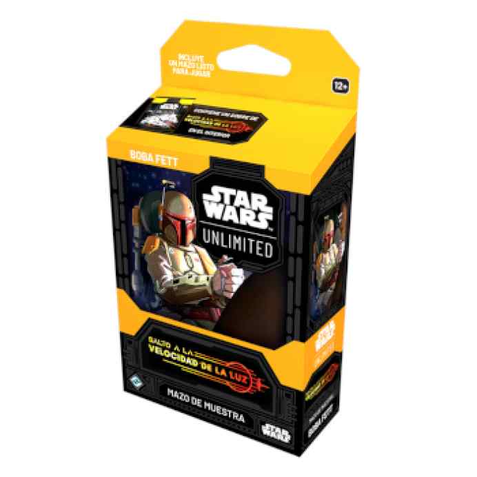 star-wars-unlimited-salto-a-la-velocidad-de-la-luz-mazo-de-muestra-boba-fett-comprar-barato-tablerum