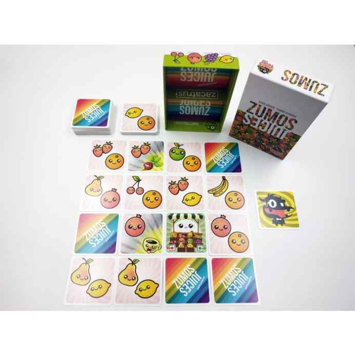 juego de cartas zumos abierto