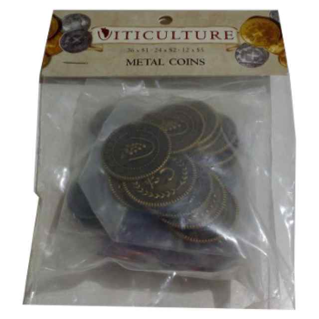 Viticulture: Monedas Metálicas para juegos de mesa