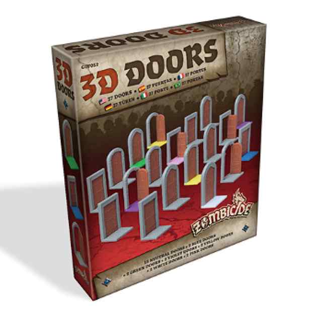 juego Zombicide Black Plague: 3D Doors Pack