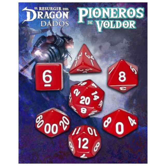 Dados: Pioneros de Voldor - Dados: Rojo Lantamar TABLERUM