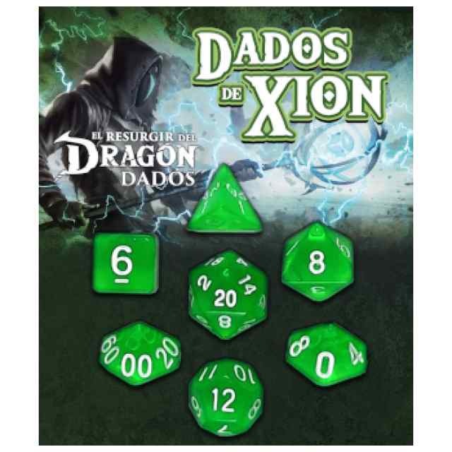 Dados de Xion: Verde Zefirira TABLERUM