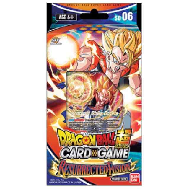 Dragon Ball Super Card Game: Starter Deck Display RESURRECTED FUSION SERIE 5 DBS - 6 INGLÉS TABLERUM