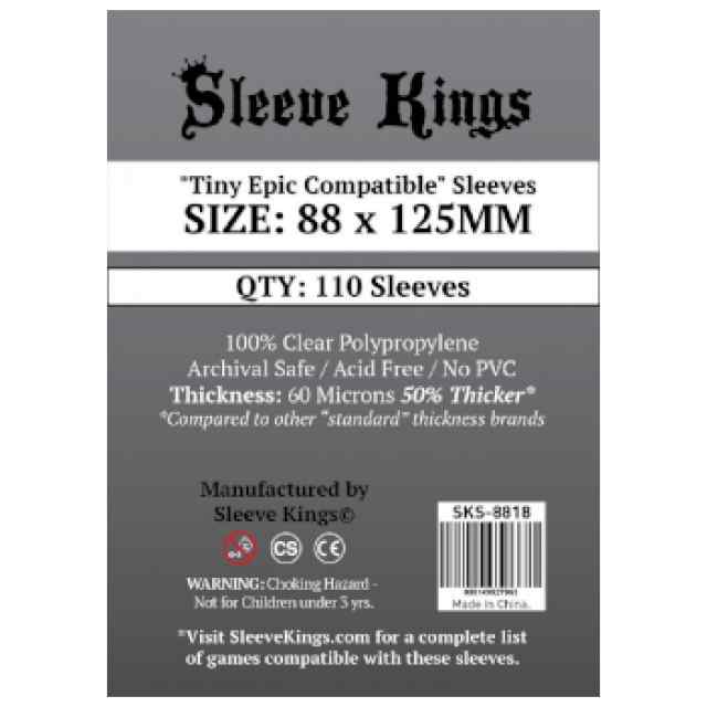 Fundas Sleeve Kings Tiny Epic Compatible 88x125 TABLERUM
