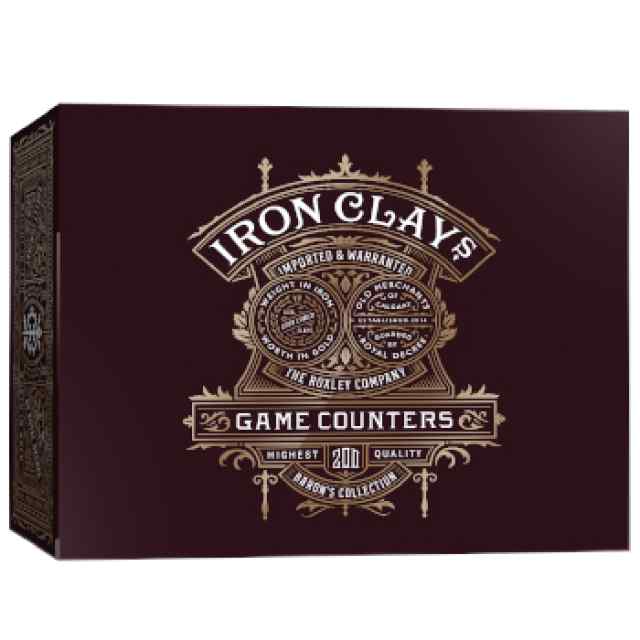 Iron Clays: 200 Printed Box with Chips TABLERUM