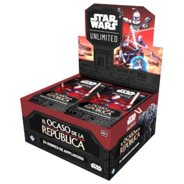 star-wars-unlimited-el-ocaso-de-la-republica-caja-comprar-barato-tablerum