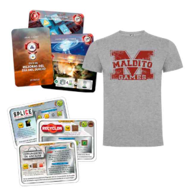 Terraforming Mars + Anachrony Pack Promos + Camiseta Hombre TABLERUM