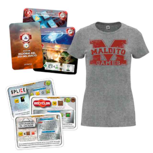 Terraforming Mars + Anachrony Pack Promos + Camiseta Mujer TABLERUM